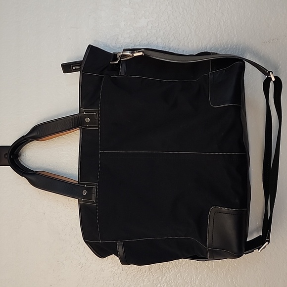 Coach Oversized Leather & Nylon Travel Tote - Picture 6 of 13